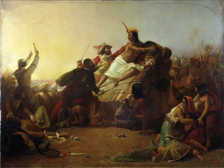 Pizarro zajímá Inku, krále Peru