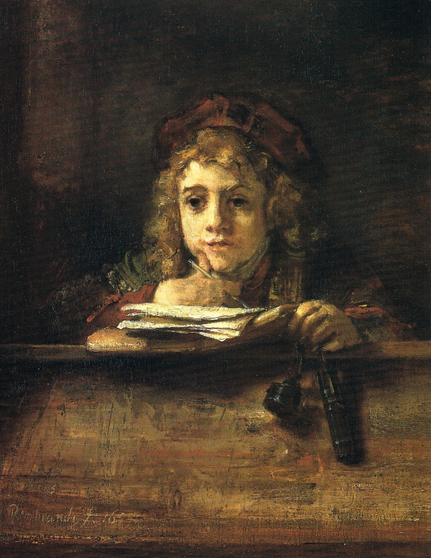 Portrét Tita při studiu (1655)