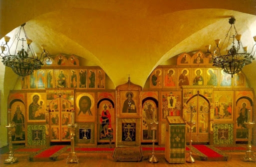 Ikonostas chrámu Danilova kláštera, Moskva