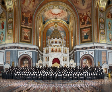 Sněm pravoslavné církve, chrám Krista Spasitele, Moskva
