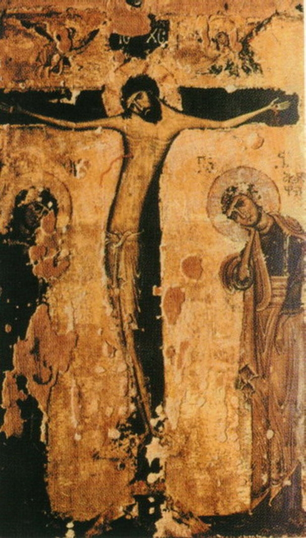 Ukřižování Krista, počátek 13. století, Gruzie