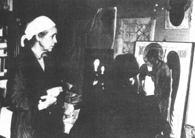 Mniška Iulianija a její žák, budoucí biskup a ikonopisec Alipij