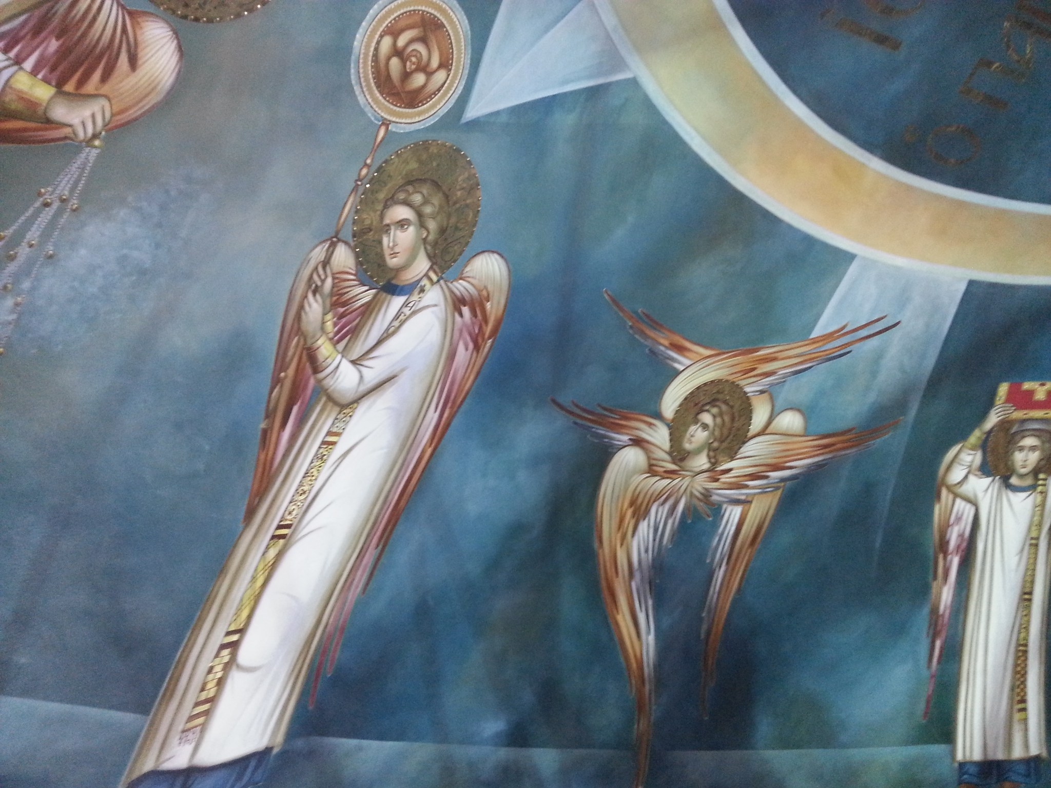 Fresky chramu Zvestovani v Bejrutu, andele
