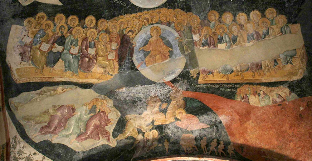 Poslední soud a Vzkříšení, freska