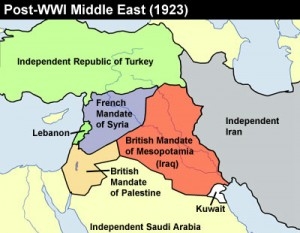 Blízký východ po 1. světové válce