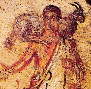 Freska z Priscillinych katakomb