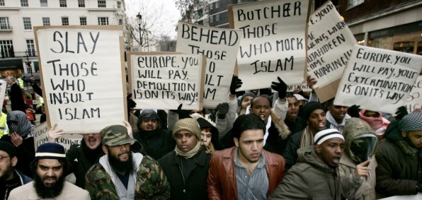 Londýnské islamistické protesty