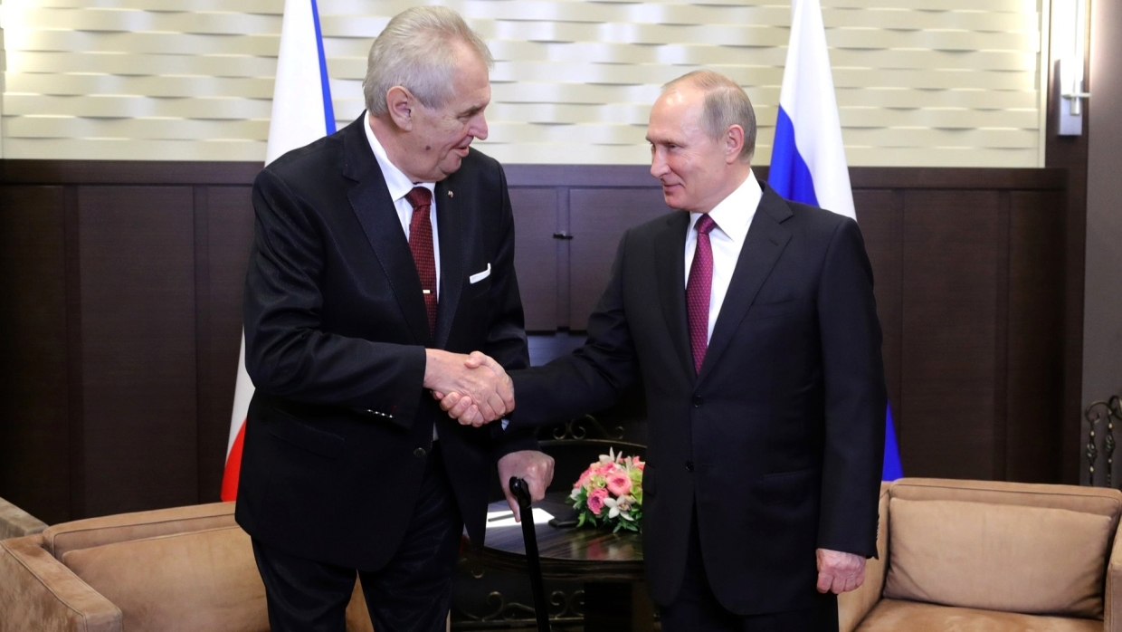 Prezidenti Zeman a Putin