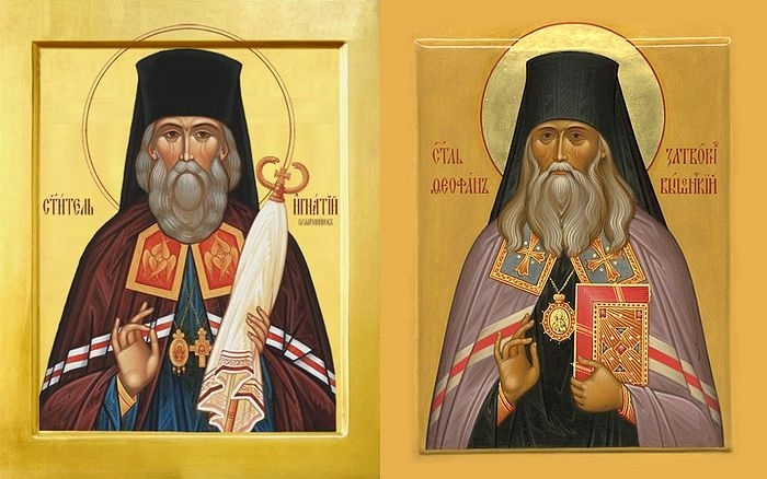 Ikony svatych Ignatije Brjanèaninova a Feofana Zatvornika