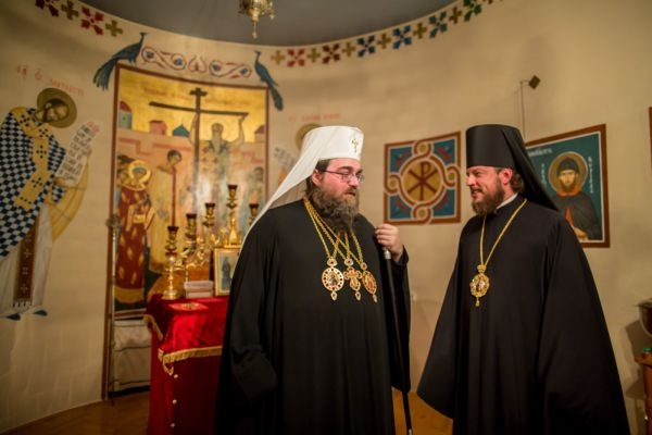 Metropolita Rastislav a biskup Viktor Kocaba