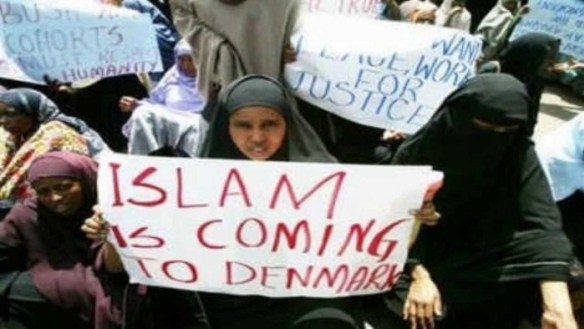Islam prichazi do Danska - ilustracni foto