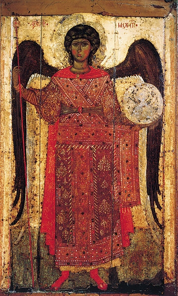 „Archanděl Michael“. Kolem roku 1299‒1300. Státní Treťjakovská galerie.